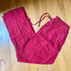Men's Ralph Lauren Polo Print Red Sleep Pants Small